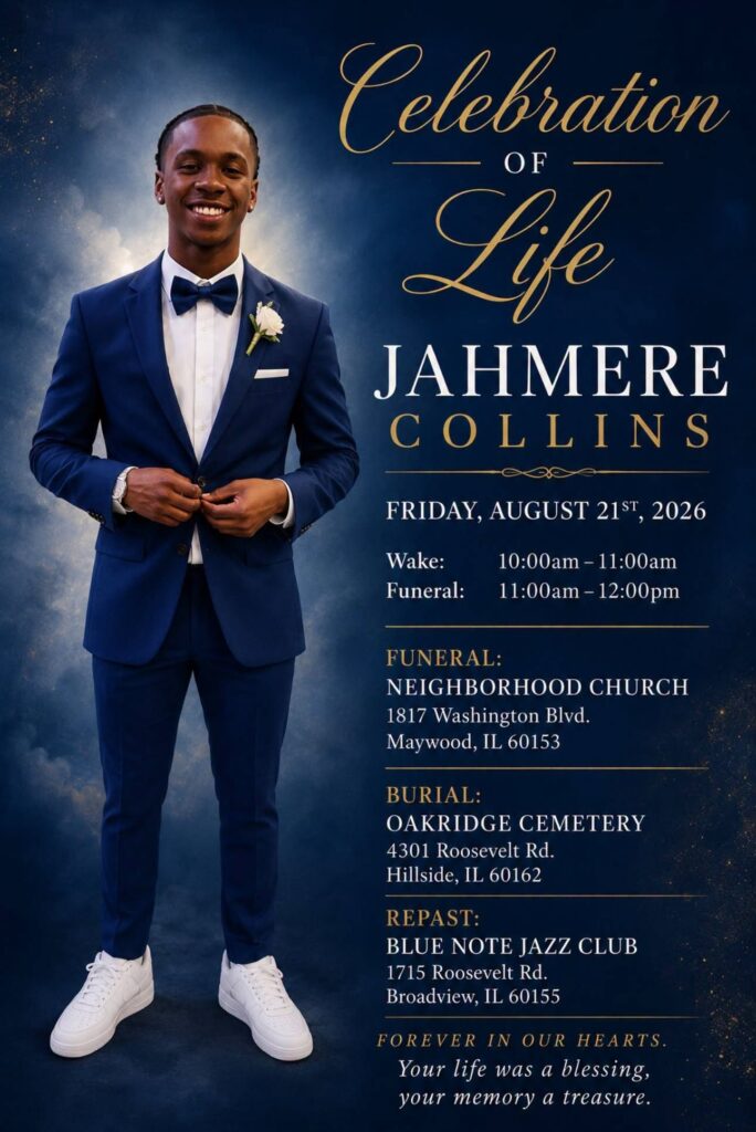 Jahmere Collins Death, Obituary:17-Year-Old Killed In A Fatal Shooting in Chicago’s Austin Neighborhood, Funeral And Celebration Of Life Announced